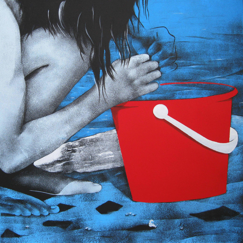 Daniela Caciagli, 'Il mare dentro', acrilico su tela, cm 40 x 40