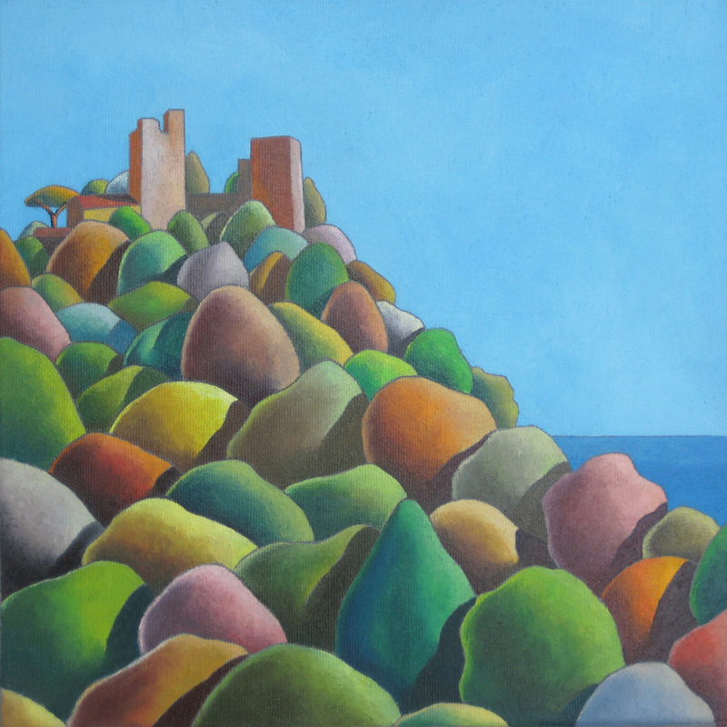 Riccardo Corti, 'Domani' (part.), olio su tela, cm 40 x 50