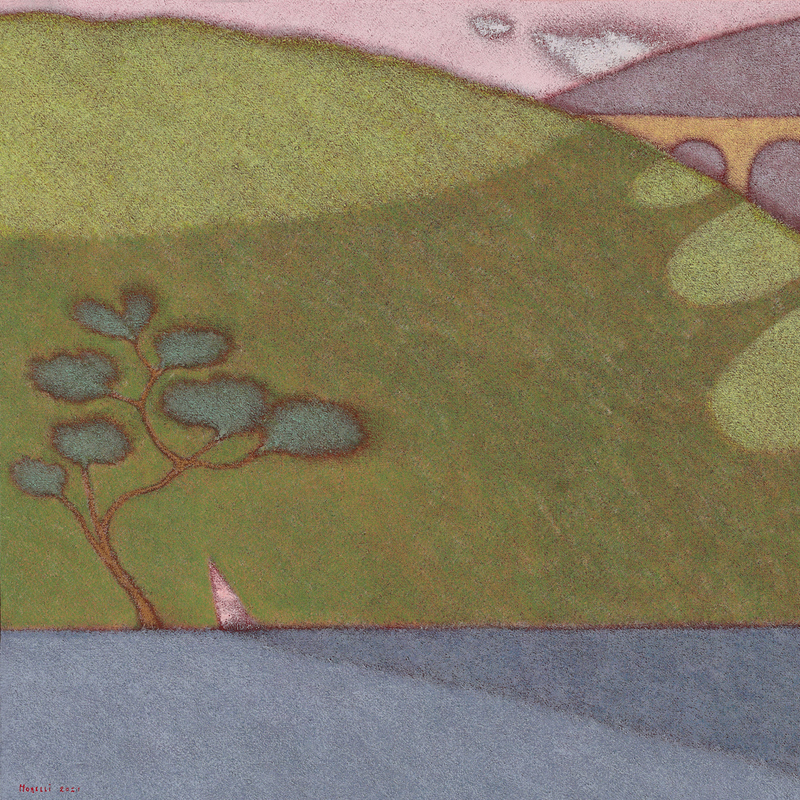 Guido Morelli, 'L'appuntamento' (part.), olio su tela, cm 100 x 120